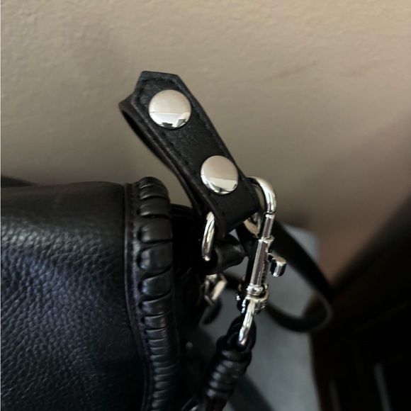 Aimee Kestenberg Black Leather All For Love Shoulder/Crossbody Bag - Picture 8 of 9